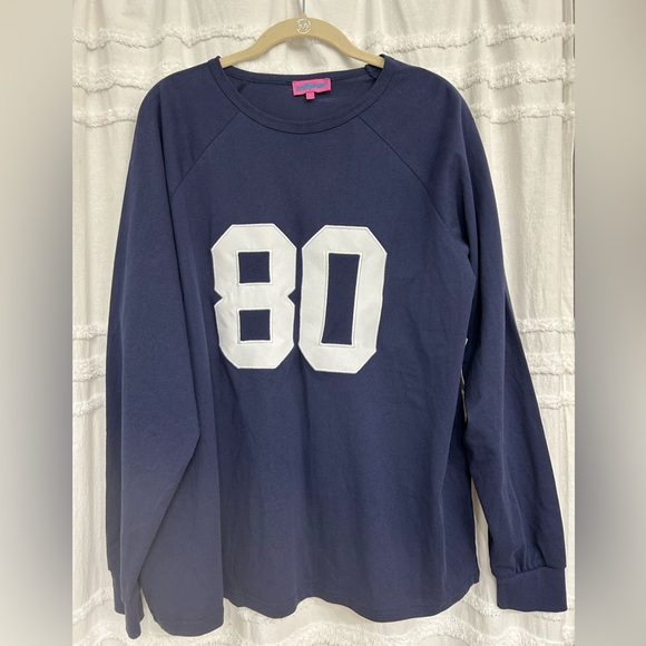 Edikted Tops - NWT Edikted Long Sleeve Shirt with White '80' Print, Size Large L